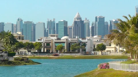 Villas in Dubai Stock Footage 90211026