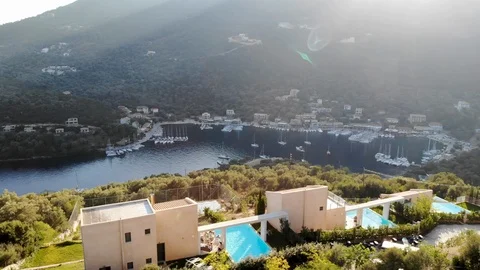 Villas in Greece Video stock 106947320