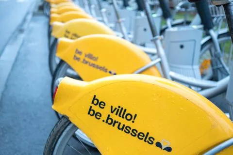 Villo! bicycle rental programme Stock-Fotos