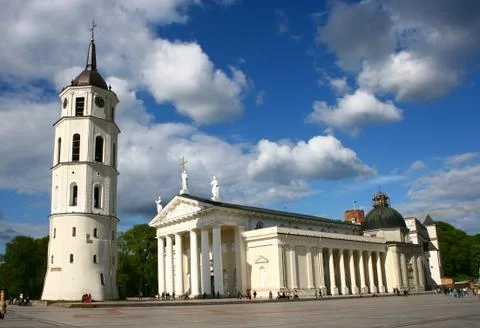 Vilnius Cathedral in Lithuania Stock Photos