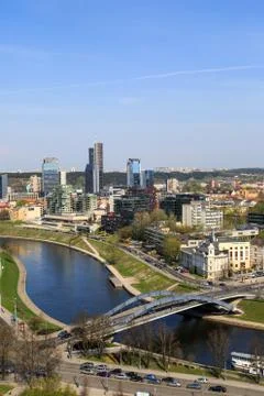 Vilnius Cityscape Stock Photos