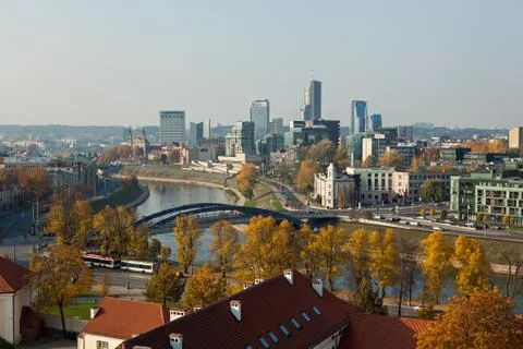 Vilnius cityscape Stock Photos