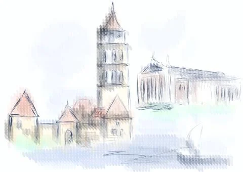 Vilnius Stock Illustration