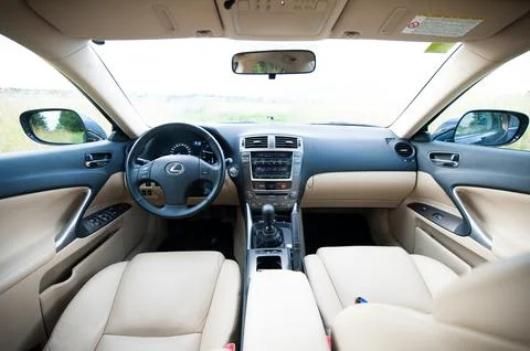 VILNIUS, LITHUANIA - JULY 10, 2012: Luxury Lexus Car Interior. Stock Photos