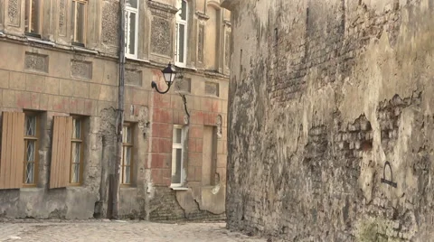 Vilnius. Old street 7 Stock Footage 46607903