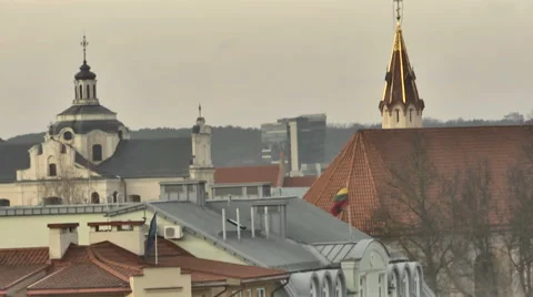 Vilnius. Old street 9 Video stock 46607774