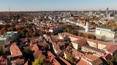 Vilnius Old Town Stock Footage 96321768