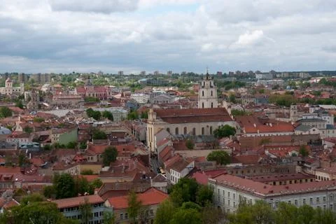 Vilnius panorama Stock Photos
