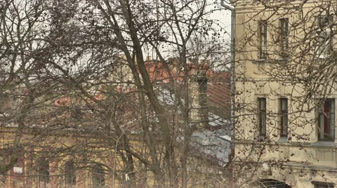 Vilnius. Roofs of Old Town 5 Stock Footage 46608403