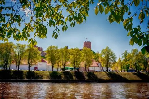 Vilnius in the spring sunshine Stock Photos