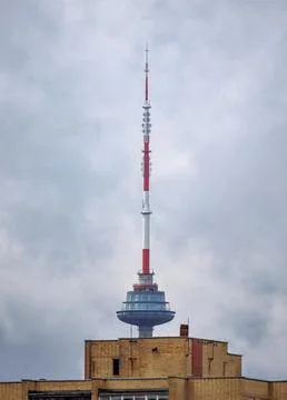 Vilnius TV Tower in Lithuania 스톡 사진