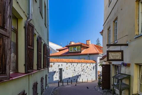 Vilnius."Wall of writers" Stock Photos