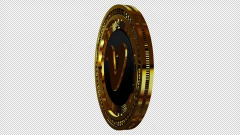 Vimeo Gold Logo Icon, Alpha Channel, Looped, Exclusive Stock Footage 301075893