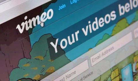 Vimeo homepage Stock Photos