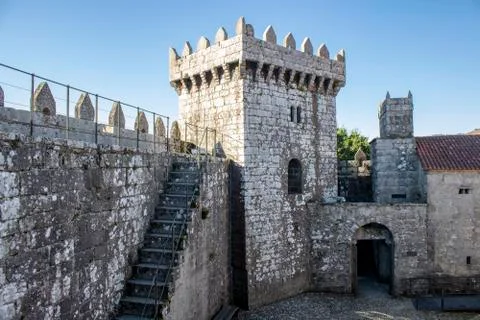 Vimianzo castle. Stock Photos