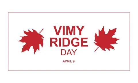 Vimy Ridge day Stock Illustration