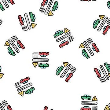 Vin cloning fraud vector seamless pattern 스톡 일러스트