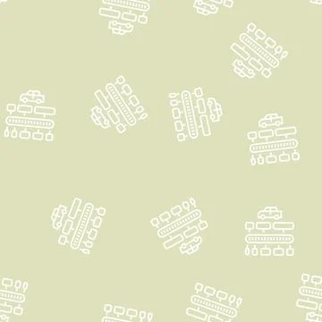 Vin code decoder line seamless pattern Stock Illustration