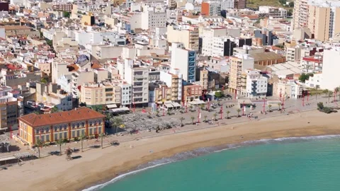 Vinaros Spain by drone Stock Footage 281274046