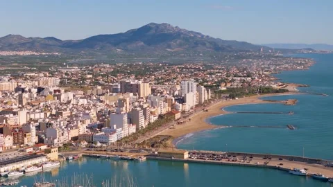Vinaros Spain by drone Stock Footage 281274079