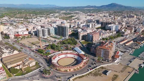 Vinaros Spain by drone Stock Footage 281274089