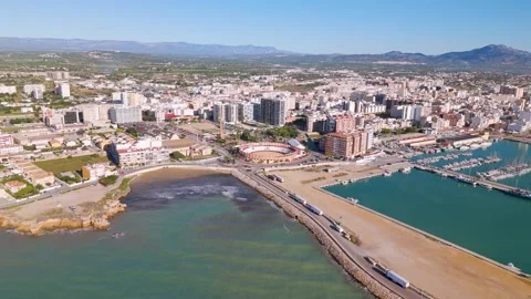 Vinaros Spain by drone Stock Footage 281274109