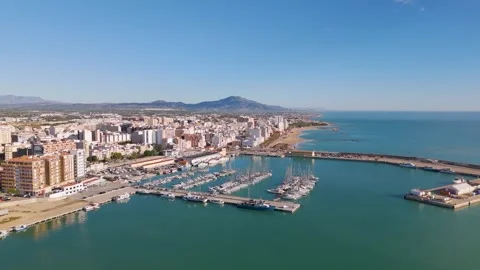 Vinaros Spain by drone Stock Footage 281274120