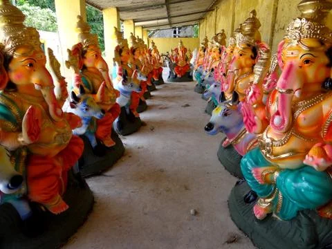 Vinayaga statue 스톡 사진