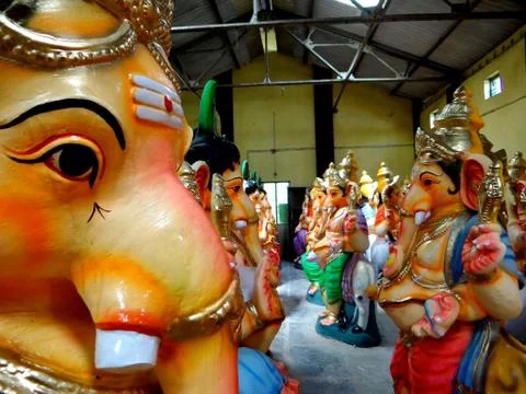 Vinayaga statue 스톡 사진