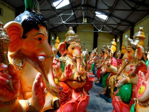Vinayaga statue 스톡 사진