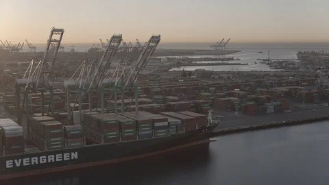 Vincent Thomas Bridge Long Beach Stock Footage 84998666