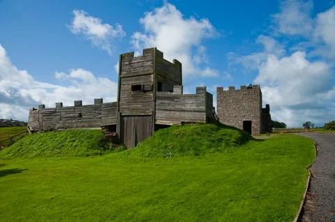 Vindolanda fort gatehouse Stock Photos