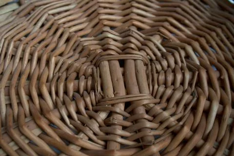 Vine basket texture Stock Photos