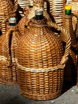 Vine bottles Stock Photos