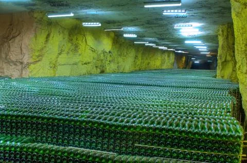 Vine bottles Stock Photos