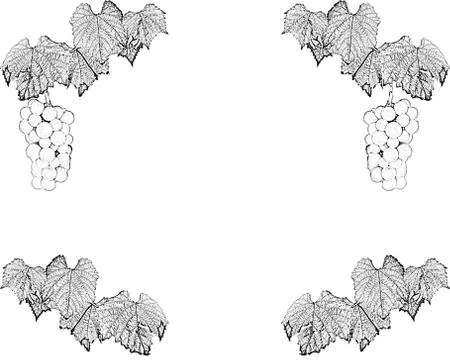 Vine frame Stock Illustration