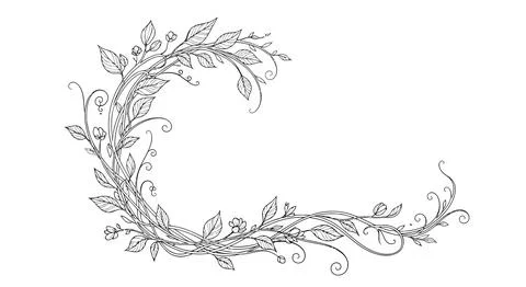 Vine leaf border frame Stock Illustration