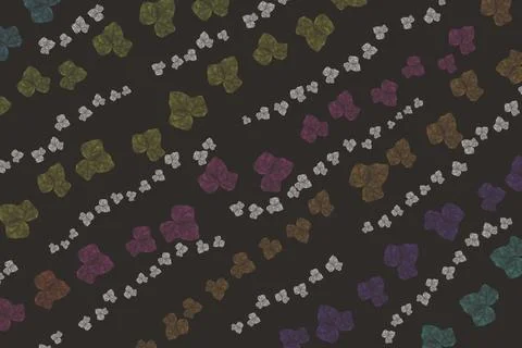 Vine leaf striped motif multicolored background Stock Illustration