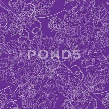 Vine seamless background. Vector illustration Stock Illustration