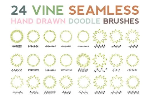 Vine Seamless Brush Stock Illustration
