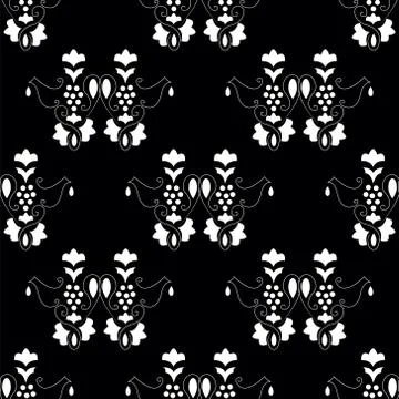 Vine seamless pattern Stock Illustration