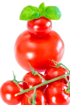 Vine tomatoes Stock Photos
