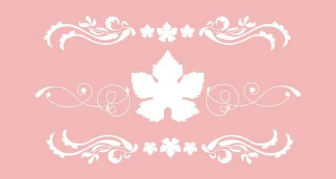 Vine. Vector illustration of grapes. Design elements with a twisting vine with Stock Illustration