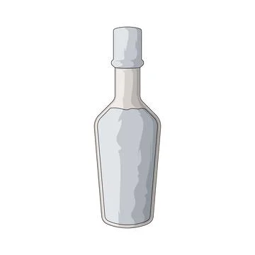 Vinegar bottle illustration Stock Illustration