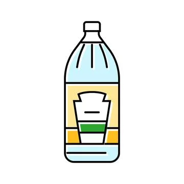 Vinegar condiment color icon vector illustration Stock Illustration