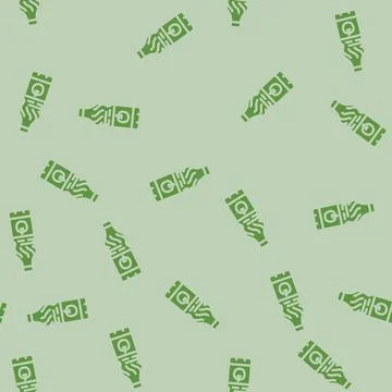 Vinegar condiment glyph vector seamless pattern Illustrazione stock