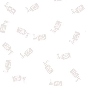 Vinegar mango glyph vector seamless pattern sign Stock Illustration