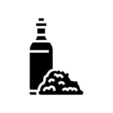 Vinegar rice glyph icon vector illustration Stockillustratie