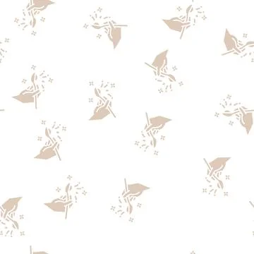 Vinegar soda glyph seamless pattern Stock Illustration