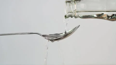 Vinegar in a spoon Stock Footage 293195650